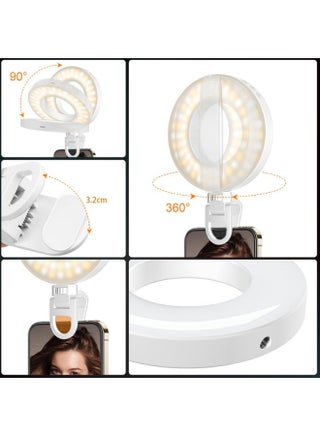 Video Conference Lighting Kit,  Ring Light for Monitor Clip On,for Remote Working, Distance Learning,Zoom Call, Self Broadcasting and Live Streaming, Computer Laptop Video Conferencing. - view 2