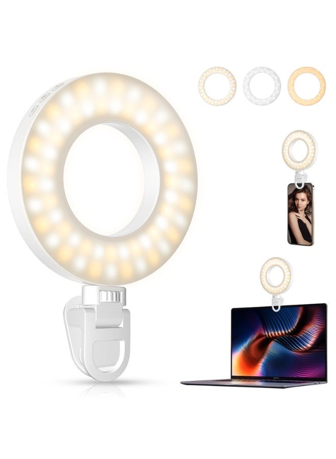 Video Conference Lighting Kit, Ring Light for Monitor Clip On,for Remote Working, Distance Learning,Zoom Call, Self Broadcasting and Live Streaming, Computer Laptop Video Conferencing.