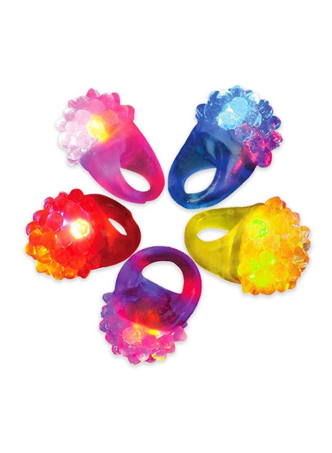 نوفيلتي بليس 12 قطعة من حلقات الجيلي المضيئة LED، حلقات لعب الأصابع المضيئة للحفلات والهالوين والحفلات الراقصة والعروض الموسيقية - Image 1