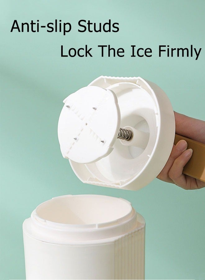 Ice Crushers  Small Multifunctional Diy Hand-Cranked Ice Machine  Portable Ice Crusher Hand Crank Ice Shaver Manual Blenders Ice Crushers Mini Hand-Operated Ice Shaver Slushie Household Kitchen Tool  - Image 4
