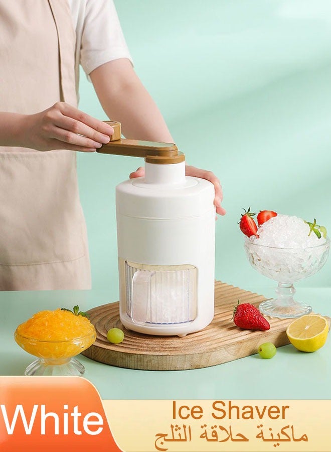 Ice Crushers  Small Multifunctional Diy Hand-Cranked Ice Machine  Portable Ice Crusher Hand Crank Ice Shaver Manual Blenders Ice Crushers Mini Hand-Operated Ice Shaver Slushie Household Kitchen Tool  - Image 1
