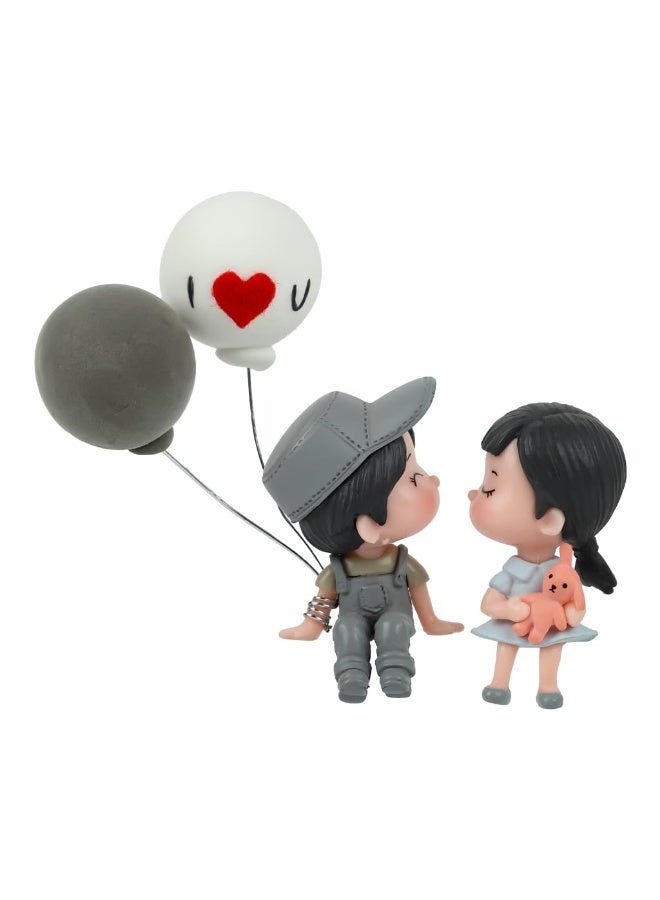 CCYY Car Ornaments,Romantic Balloon Couple Car Accessory – Decorative Figure with I Love You Written on It,Versatile Decoration for Office, Shelf, Table, Living Room, and Car Dashboard,Cute Tabletop Ornament - Image 1