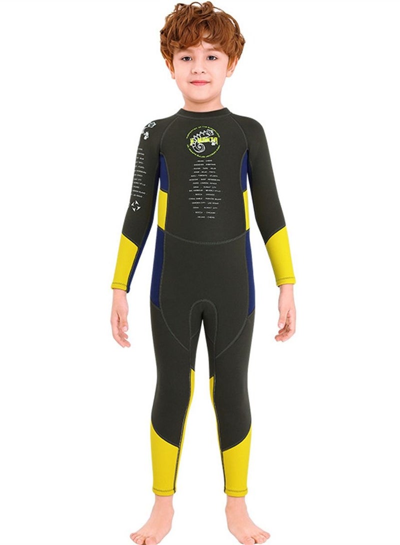 DIVE & SAIL بدلة غوص للأطفال للحفاظ على الدفء ثلاثية الطبقات عالية المرونة للأولاد - Image 1