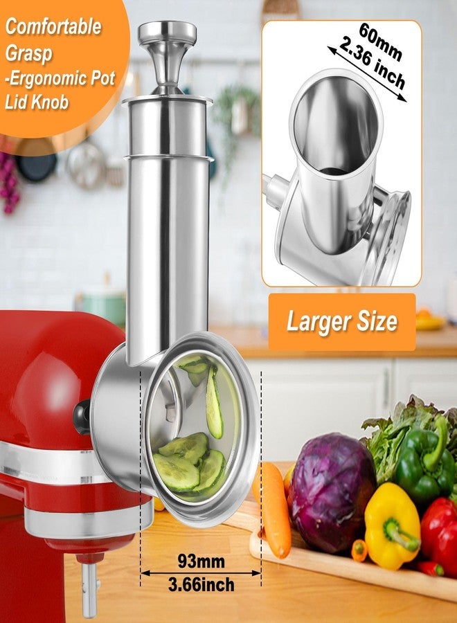 KINGEAGLE Stainless Steel Slicer Shredder Attachments - Image 4