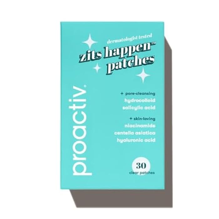 Proactiv Zits Happen® Hydrocolloid Acne Patches- Pimple Patches for Face and Back Acne with Pore Cleansing Salicylic Acid- 30 Count - Image 1