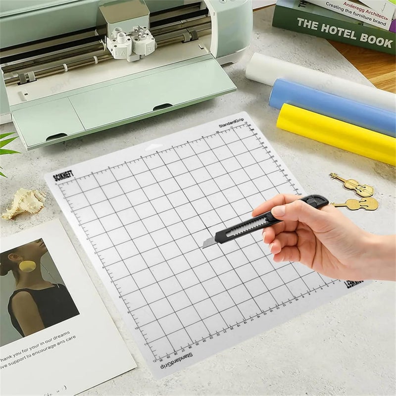 SCIKHEFT 12x12 Inch Cutting Mats for Cricut Maker 4/Explore 4/Maker 3/Explore 3/Explore Air 2 Adhesive Sticky Non-Slip Durable Mat Cut Mats Replacement Accessories - Image 2