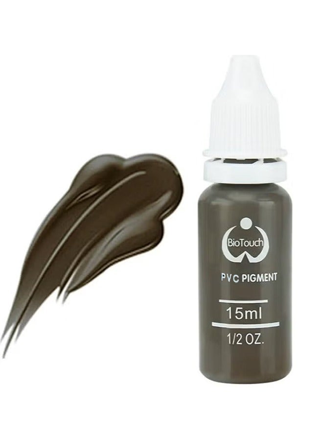 Eyebrow Pigment For Eyebrows/Brows - Micro pigments - Microblading pigments PMU - Machine Use - Medical Grade - No Mixing eyebrow pigment for shading For Professionals Only , Dark Coffee 1/2 oz