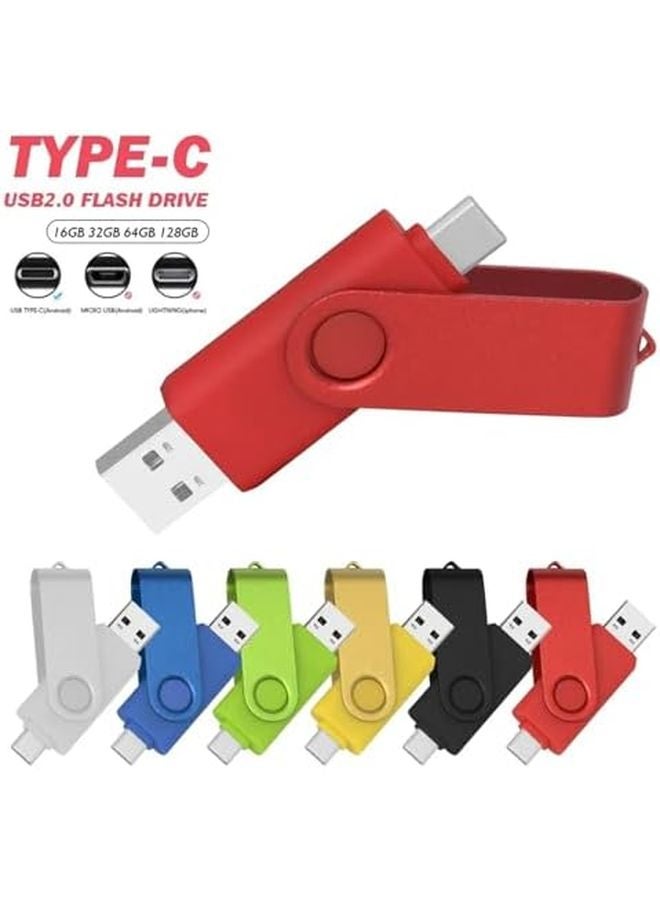 2 In 1 USB Flash Drive 8GB Blue Dual Type C And USB 2 0 Pen Drive Memory Stick - Image 3