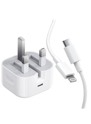 iPhone 20W Fast Charger - USB-C Wall Adapter with USB-C to Lightning Cable, Quick Charging for iPhone, iPad, and More - pzsku/Z60CD7A9C314FF39FECBAZ/45/1745991077/d9185ae2-3047-4fae-801c-e33db0d4669d