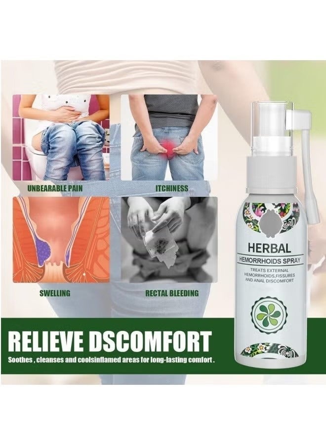 EELHOE Natural Herbal Hemorrhoids Spray 30ml，External and Internal Hemorrhoids Treatment with 100% Natural Herbal Extracts Formula - Image 5
