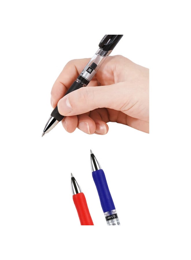 Simaa Gel Pen, Black, Signature Pen, Ink Pen, Bullet Tip, 0.5Mm, Retractable, 12 Pens/Box, Stationery, Office Supplies, 19935 - Image 1