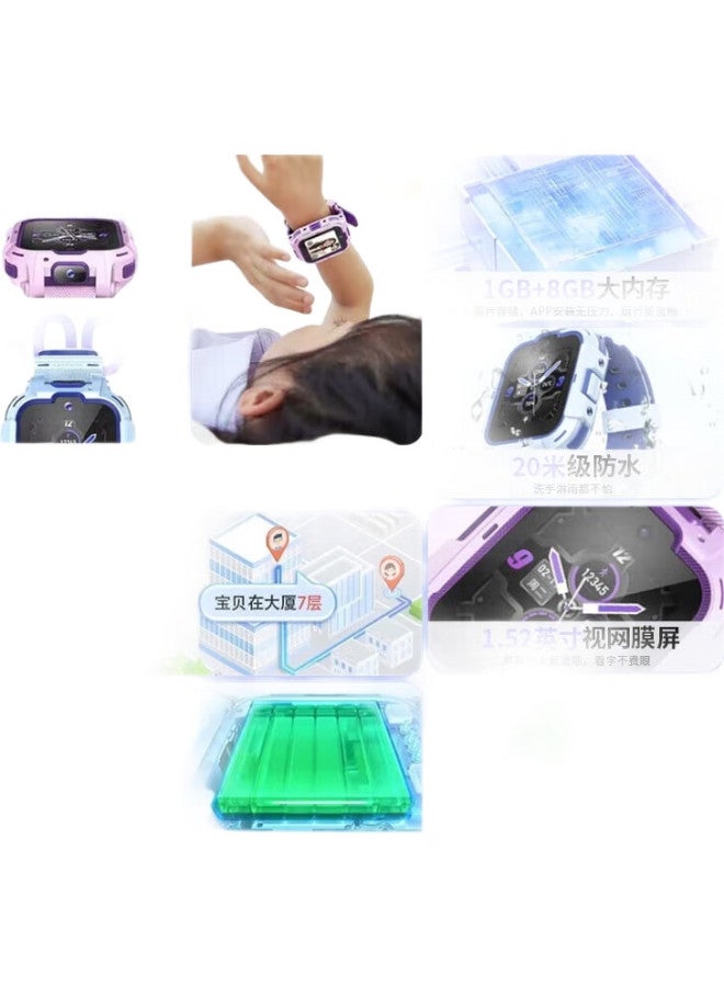 360 Children'S Smartwatch 11Xai, High-Definition Dual Camera, Waterproof, Gps Positioning, Long Battery Life, 4G Full Network, Video Calls, Sim Card Slot, Electronic Smartwatch For Students, Middle School Boys And Girls, Blue - Image 1