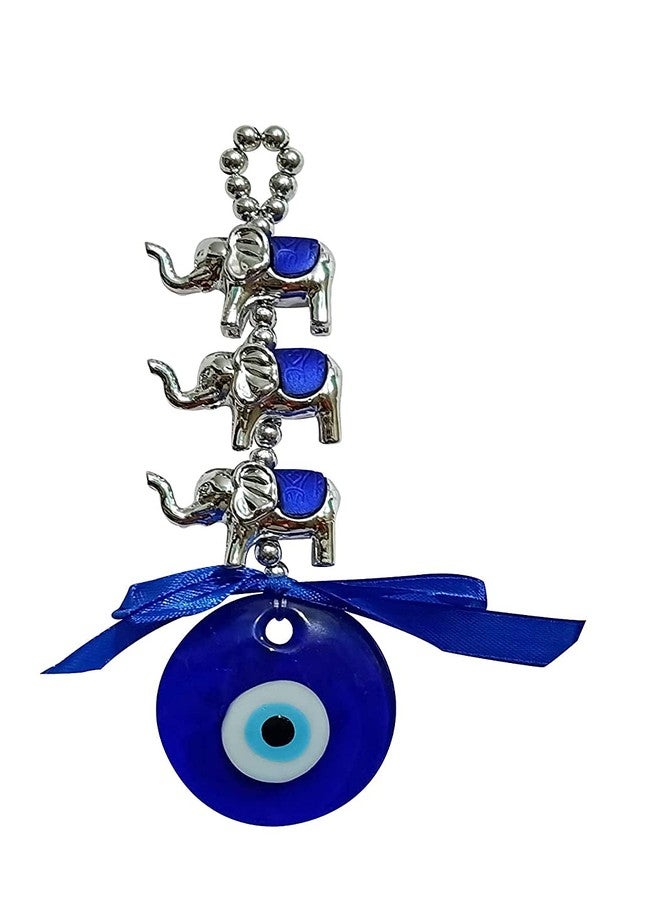 SK Craft Feng Shui Elephant Evil Eye Hanging Nazar Suraksha Kavach for Protection Car/Home - Image 1