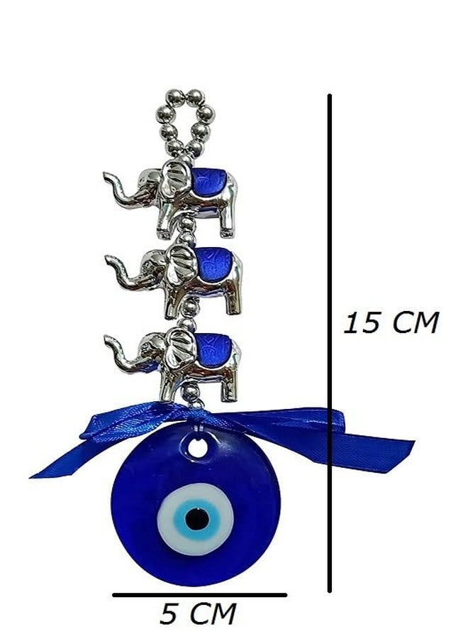 SK Craft Feng Shui Elephant Evil Eye Hanging Nazar Suraksha Kavach for Protection Car/Home - Image 3