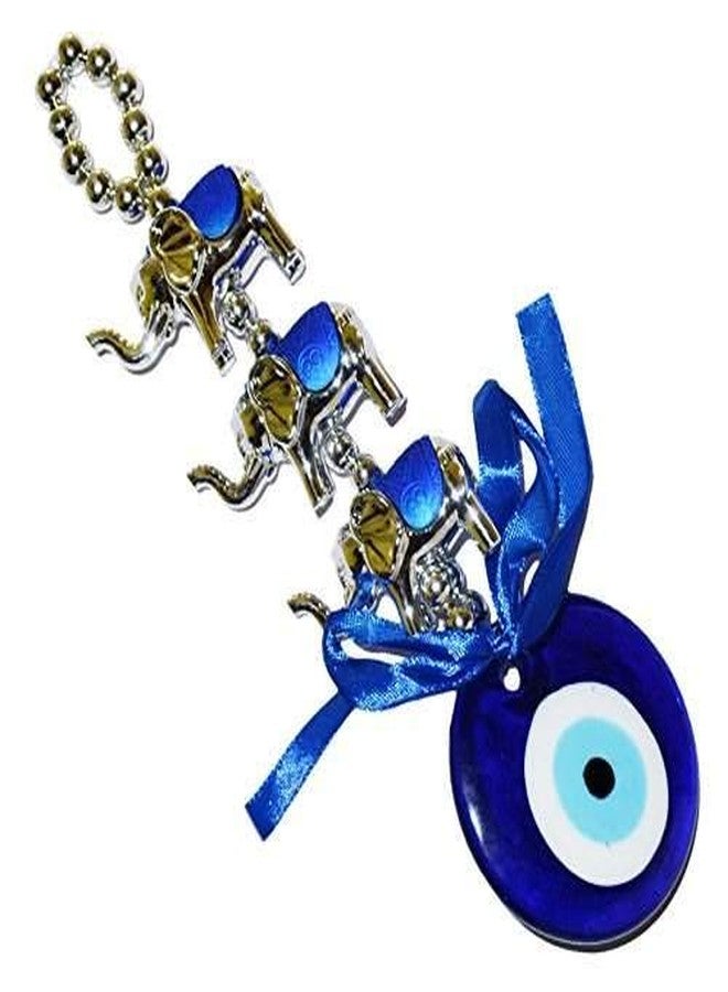 SK Craft Feng Shui Elephant Evil Eye Hanging Nazar Suraksha Kavach for Protection Car/Home - Image 2
