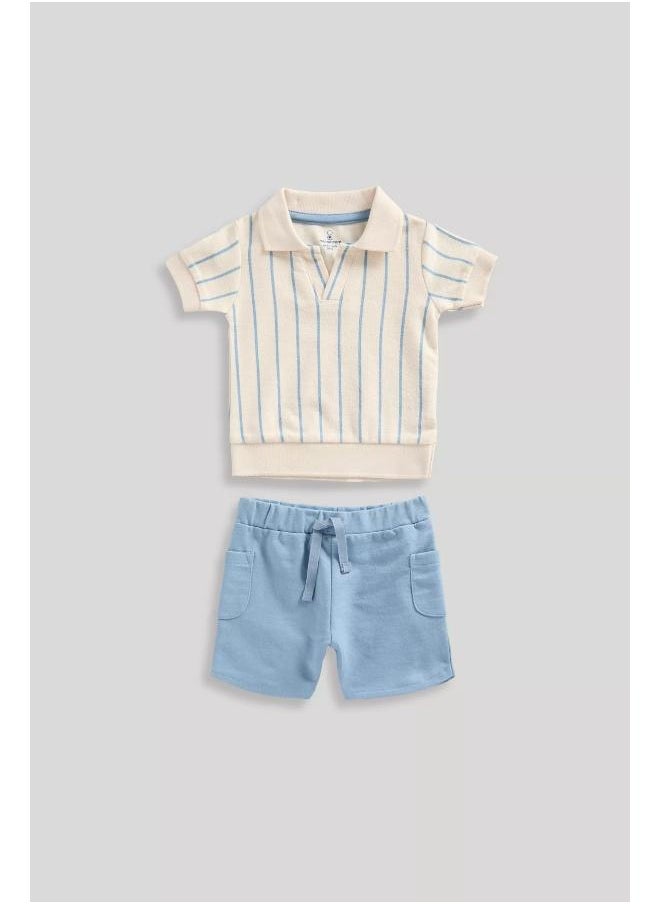 mothercare Polo Shirt, Shorts and Socks Set  - Image 1