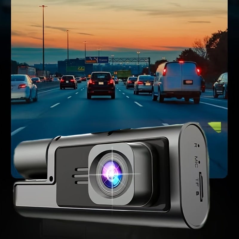 Three Channel Dash Cam 1080P FHD Front Inside Back Recording Wide Angle Lens Reverse Imaging - Image 2