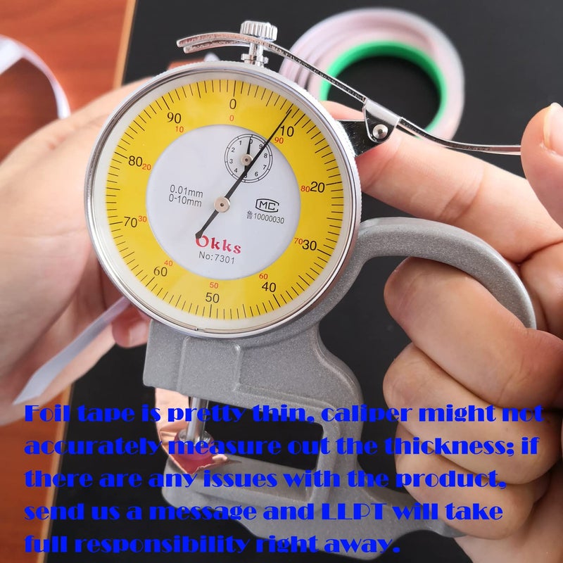 LLPT Copper Foil Tape 1/2” x 33 Feet 3.15 Mil Dual Conductive for EMI Shielding Soldering Stained Glass Circuit Crafts Guitar Electrical Repairs Grounding Strong Adhesive (CF130) - Image 2