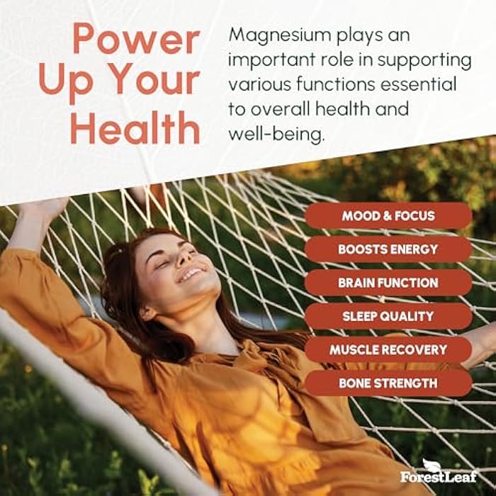 ForestLeaf Magnesium Glycinate 500mg Complex - Magnesium Supplement Capsules for Sleep and Calmness - Non-GMO, 3rd Party Tested - 150 Pills for Women & Men by ForestLeaf - Image 5
