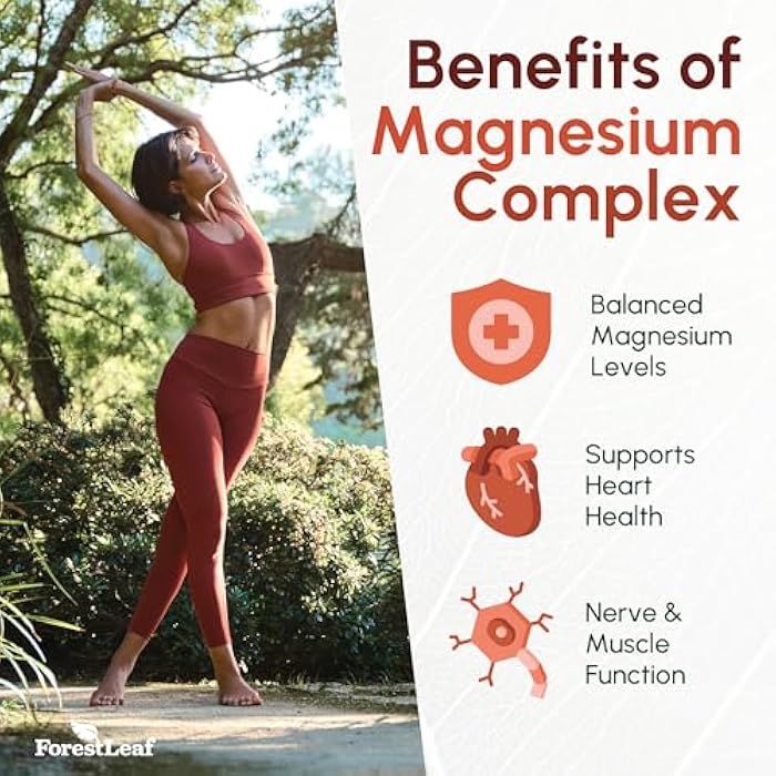ForestLeaf Magnesium Glycinate 500mg Complex - Magnesium Supplement Capsules for Sleep and Calmness - Non-GMO, 3rd Party Tested - 150 Pills for Women & Men by ForestLeaf - Image 3