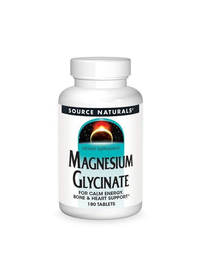 مغنيسيوم جليسينات لطاقة هادئة دعم العظام والقلب* 400 ملغ 180 قرص