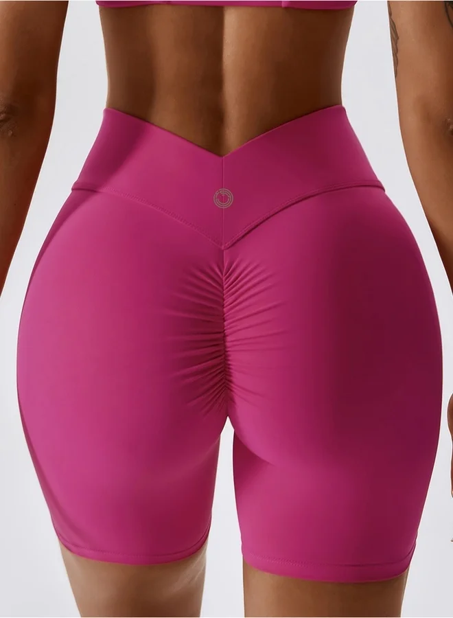 KAWN.YOGA Womens High Waist Scrunch Workout Sport Yoga Shorts