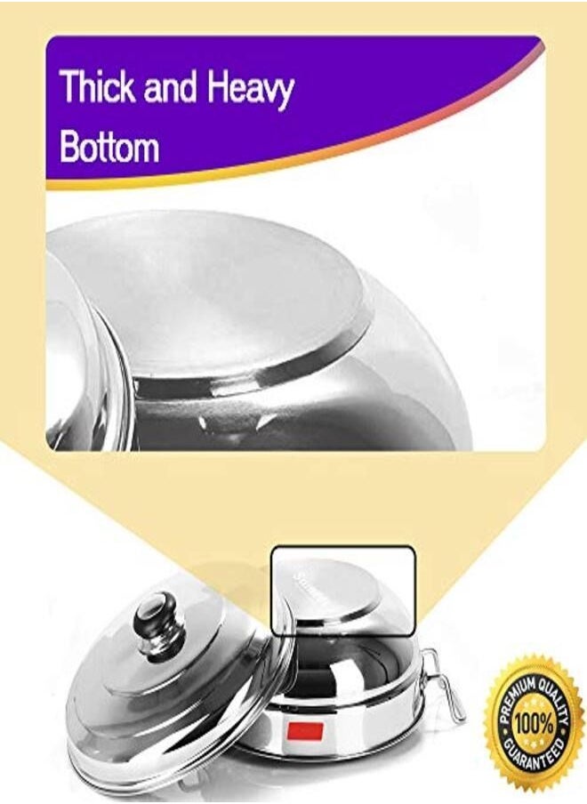 QSEC - QSEC Stainless Steel Induction Base Idli Maker Multi Kadai Idli Steamer & idli Cooker with 7 Plates | 2 Mini Idli | 2 idli | 2 Dhokla | 1 Momo - Image 1