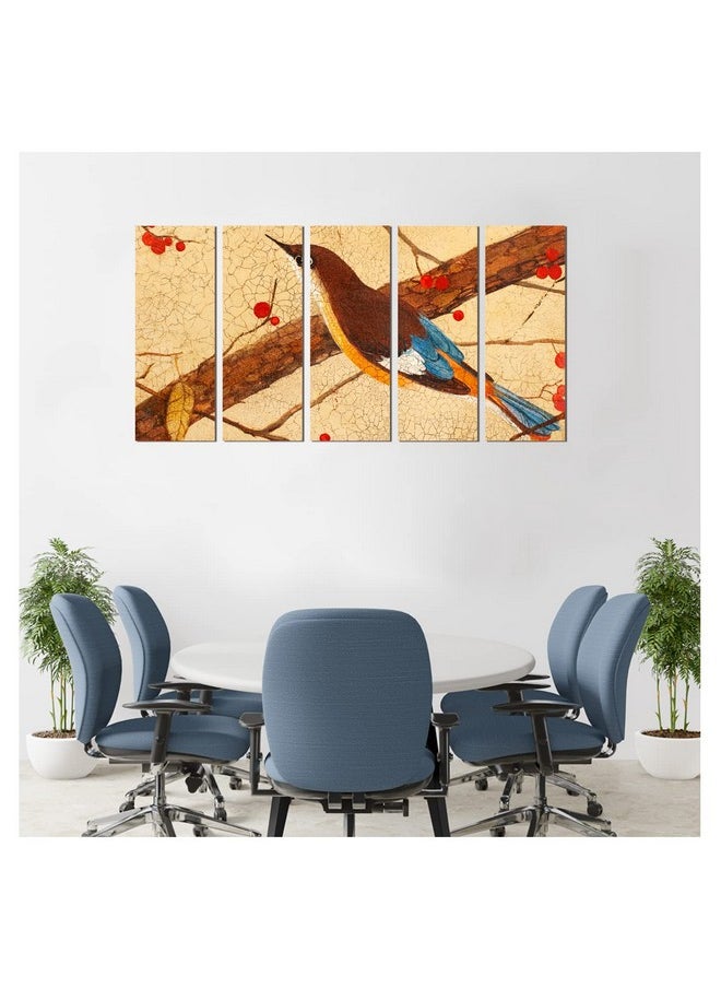 Paper Plane Design - PAPER PLANE DESIGN Painting for Wall Decoration Split Multiple Panels Art for Living Room Bedroom Hotel Office. Size 27 x 50 in - Image 1