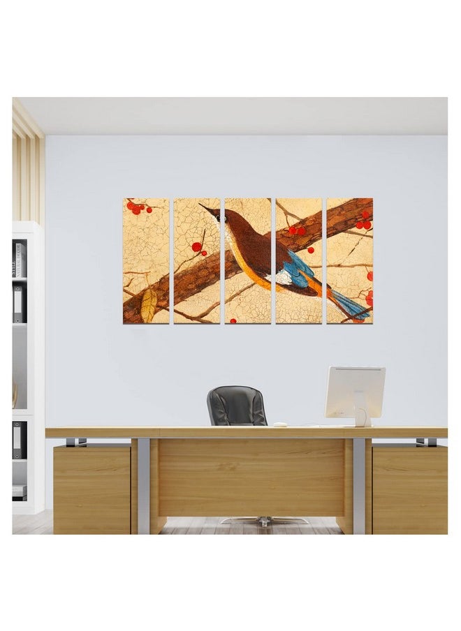 Paper Plane Design - PAPER PLANE DESIGN Painting for Wall Decoration Split Multiple Panels Art for Living Room Bedroom Hotel Office. Size 27 x 50 in - Image 1