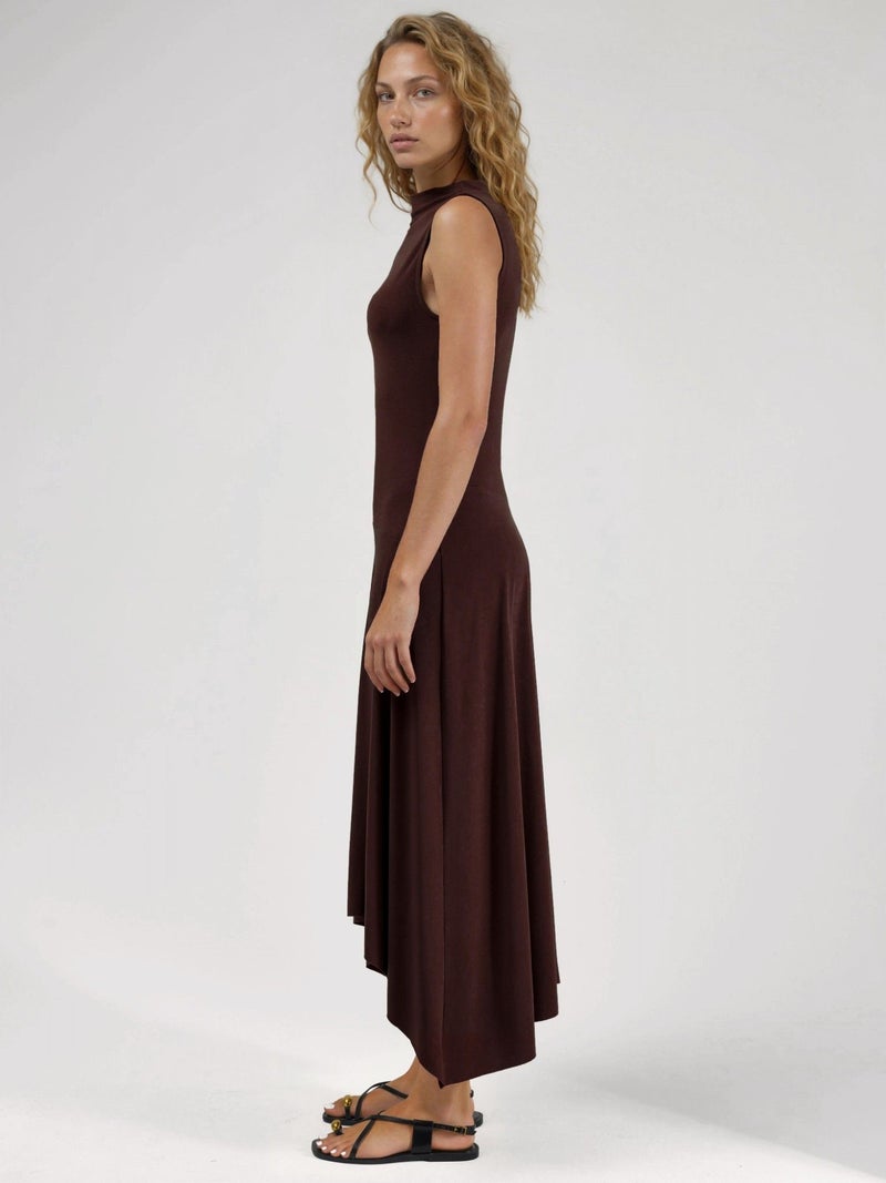 HICCUP Asymmetric Midi Sandy Dress - Image 2
