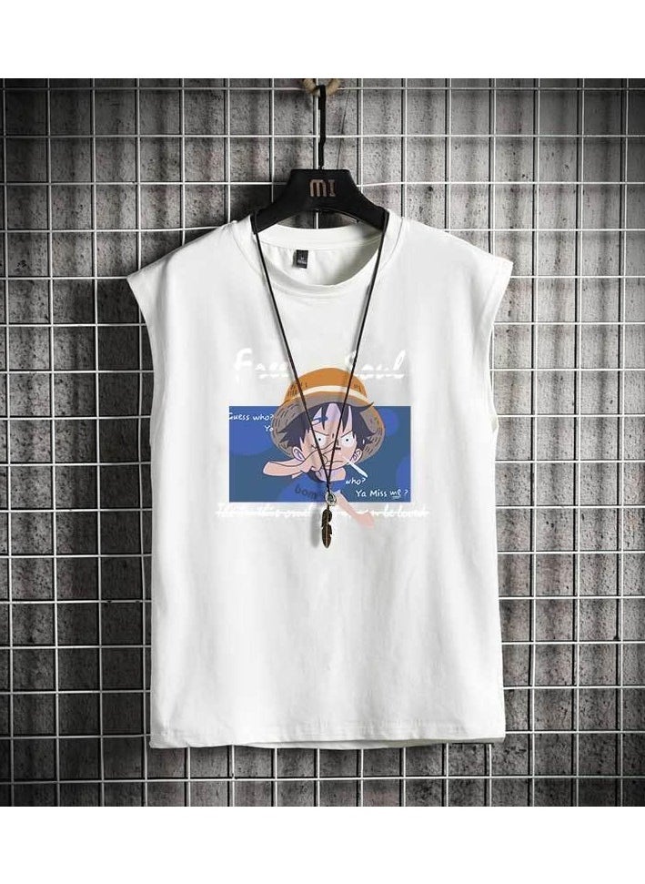 KUYING Summer One Piece Lunch Break Loose Casual Vest  - Image 1
