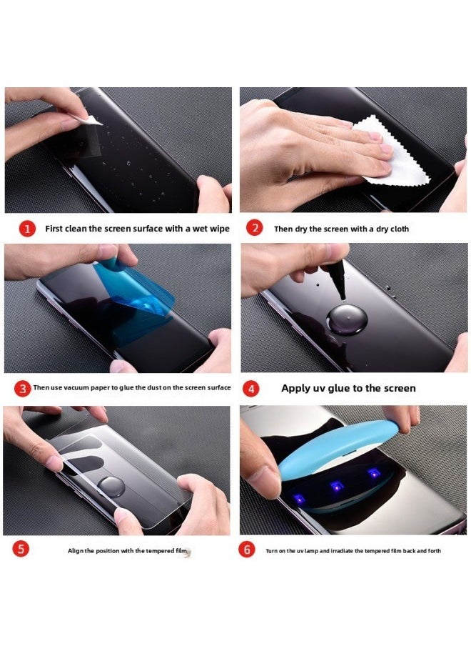 Generic For Huawei Mate60Pro P70PRO Mate70Pro UV Tempered Film Xiaomi 15Pro UV Film-Color:OPPO Reno10/10Pro/Pro+/1+ACE2-Dimensions:Anti-peep UV Film [unlockable Version] [die Without Glue]]  - Image 3