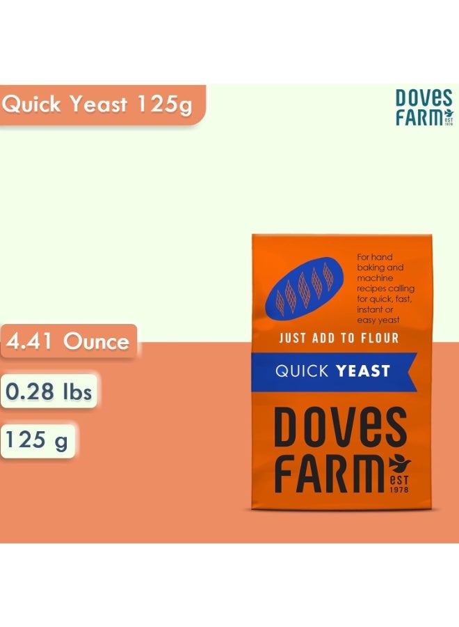 Doves farm Quick Yeast Just Add To Flour Ideal For Hand Baking And Bread Machines 125G - Image 4