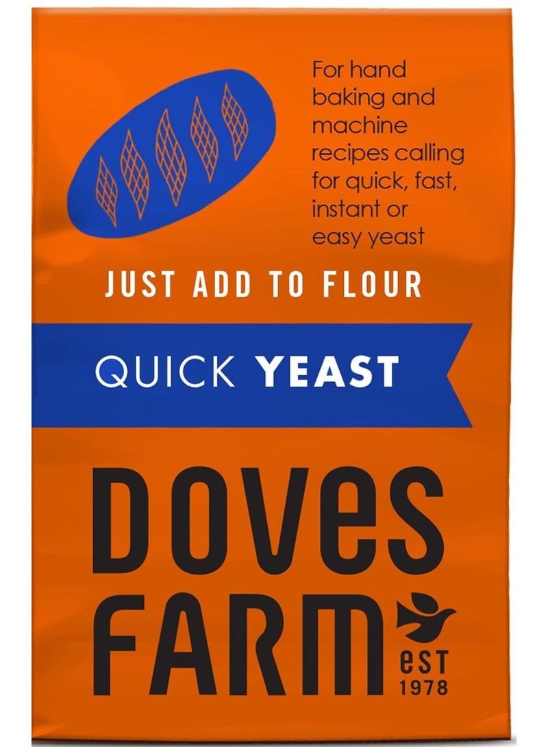 Doves farm Quick Yeast Just Add To Flour Ideal For Hand Baking And Bread Machines 125G - Image 1