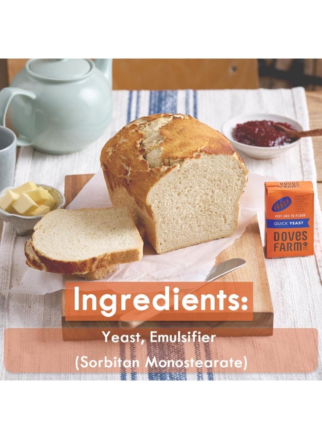 Doves farm Quick Yeast Just Add To Flour Ideal For Hand Baking And Bread Machines 125G - Image 3
