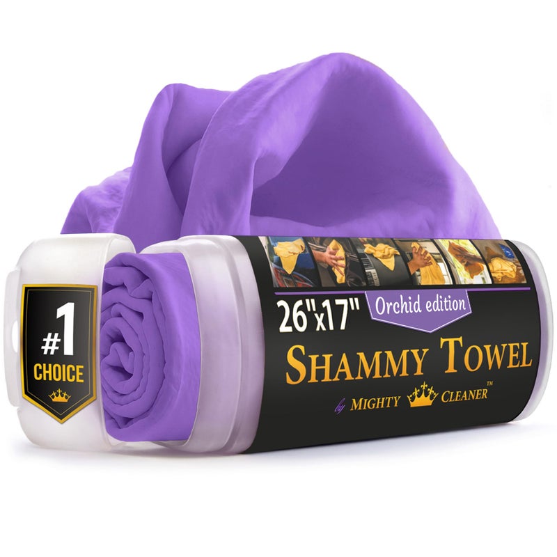 Mighty Cleaner Premium Shammy Cloth for Car Drying Super Absorbent Reusable Chamois Towel ScratchFree Car Drying Towel 26x17 - Image 3
