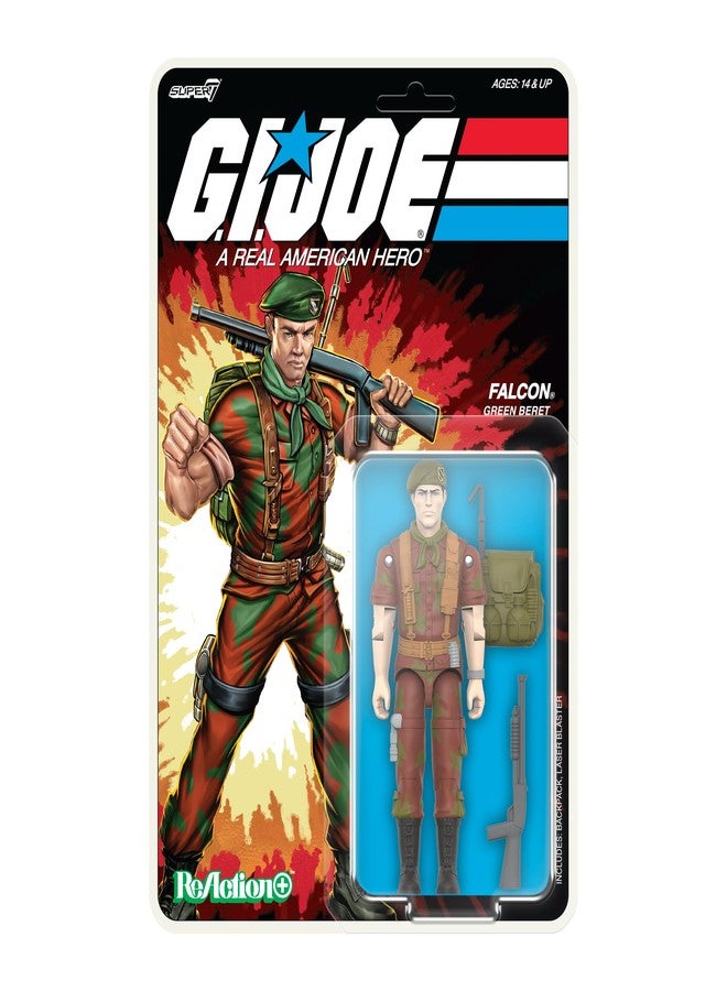 Super7 G.I. Joe Reaction+ Wave 04 (Movie Collection) - Lt. Falcon Action Figure - Image 2
