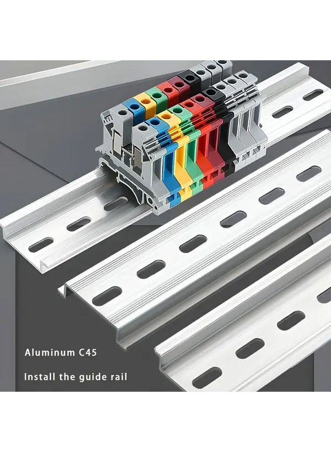 Durable Aluminum C45 Electrical Bracket 11 81 Inch Long Easy Install Guide Rail - Image 1