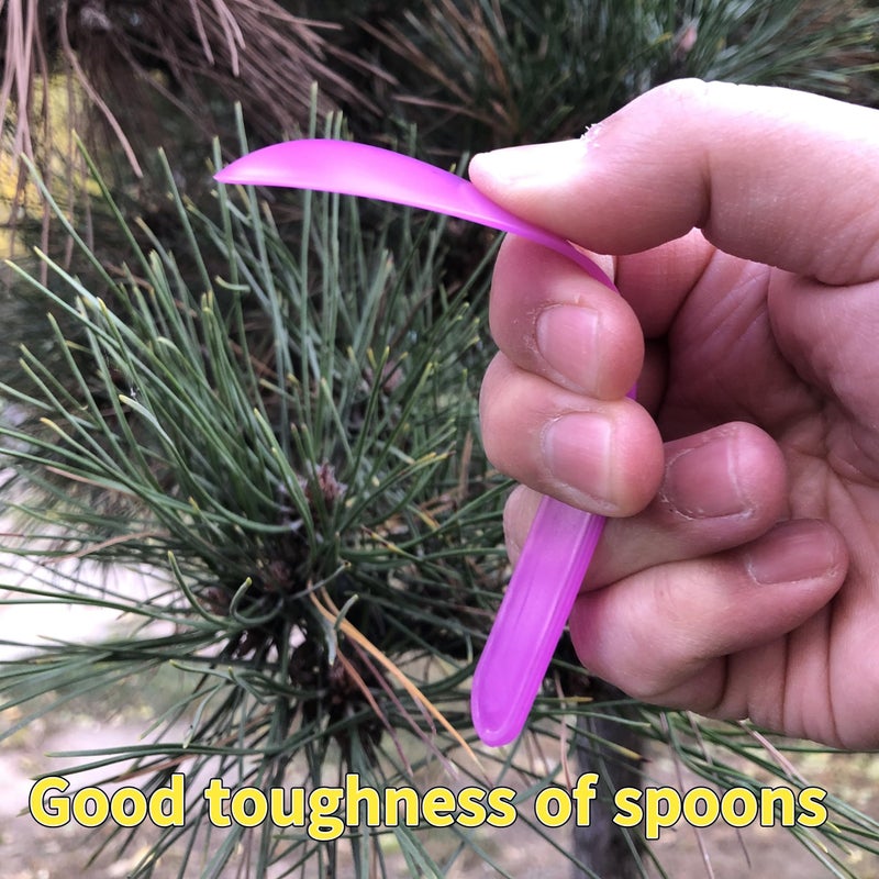 Gugowin 40 Color-Changing Spoons-Dessert Pudding Spoons-Birthday Celebration Spoons-Ice Cream Spoons -Great for Parties-Reusable-Individually Wrapped! - Image 2