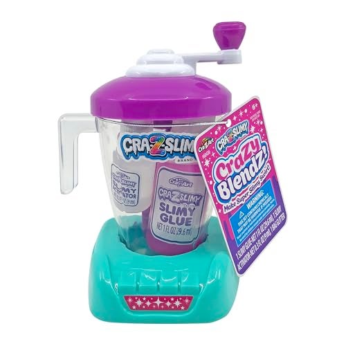 CrazArt CrazSlimy Crazy Blendz DIY Slime Making Mixer Assorted Colors Kids DIY Slime Craft Kit Easter Basket Stuffer 5 x 325 - Image 1