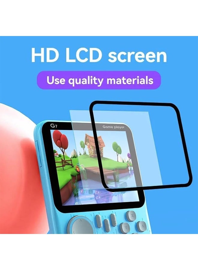 DUNISO Mini G7 game console, handheld game console, 3.5 inches, 666-in-1 retro video game box, can accommodate 2 players  - Image 4
