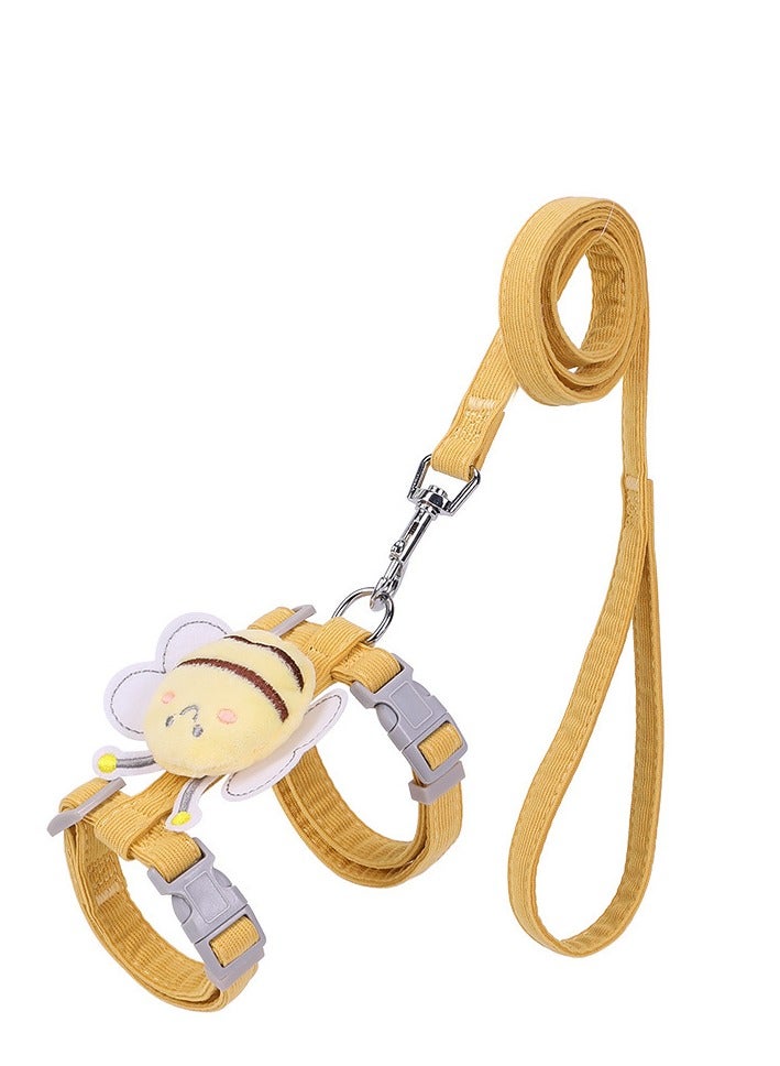 Oldzhan Anti escape adjustable cat rope and leash set, soft adjustable pet vest, I-shaped adjustable cat vest (s) - Image 4