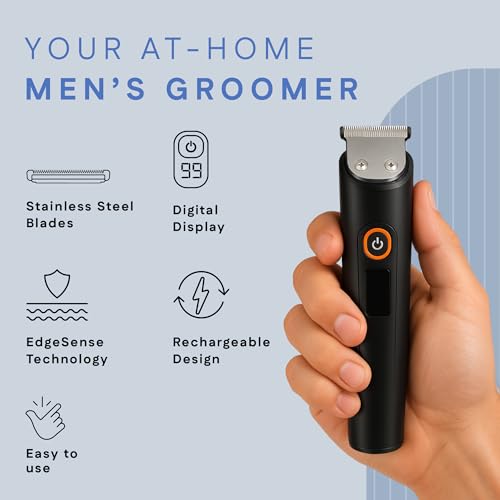 Winston Groom X 5 in 1 Grooming Set for Men with 8 Length Attachment Comb, IPX7 Waterproof Design, Fast Charging Face, Ear, Nose, Beard, Body Hair Trimmer for Men - Image 3