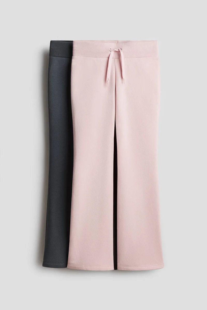 H&M 2-pack flared sweatshirt joggers
