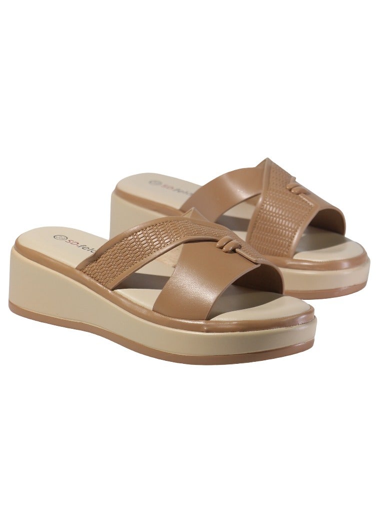 SD.Felano Women Open Toe Sandals | Comfortable, Stylish with Adjustable Strap | Perfect for Summer Wear | PVC-Free Vegan Leather Casual Sandals - Image 1