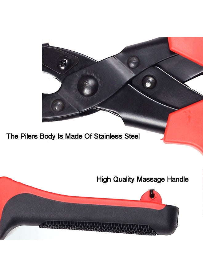 Portable Durable Multi-Function Belt Punch Manual Labor-Saving Round Hole / Elliptical Hole / Flat Hole Punching Forceps  - Image 3