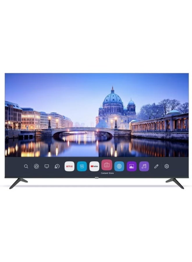 إليستا تلفزيون ذكي LED بدقة 4K UHD مقاس 85 بوصة | نظام WebOS | HDR10 | تصميم بدون حواف | Dolby Audio | Chromecast وApple AirPlay مدمجان | ريموت ماجيك مع التحكم الصوتي بدون استخدام اليدين | موديل GTV-85UHDELD | أسود - Image 1