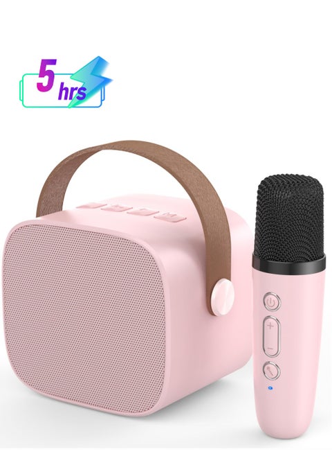 Karaoke Portable Wireless Bluetooth Speakers with Microphone One Click Original Vocal Elimination Auto Connection at Startup Ideal for Family Gatherings and Entertainment