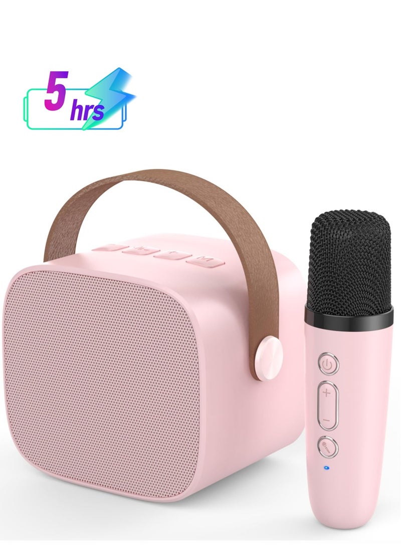 Karaoke Portable Wireless Bluetooth Speakers with Microphone One Click Original Vocal Elimination Auto Connection at Startup Ideal for Family Gatherings and Entertainment