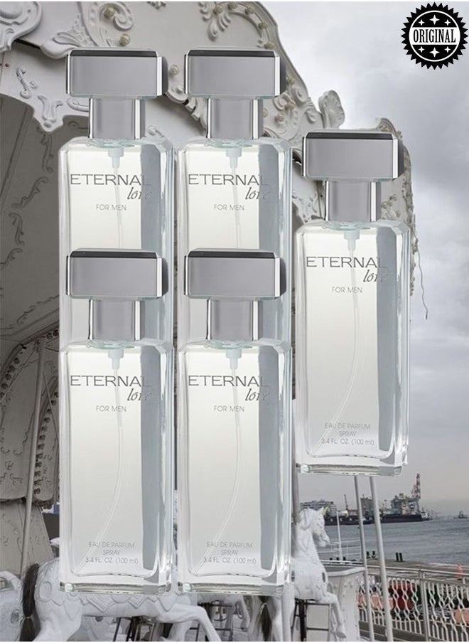 Eternal love 5 Pieces Original Eternal Love Perfume For Men 100ml  - Image 1